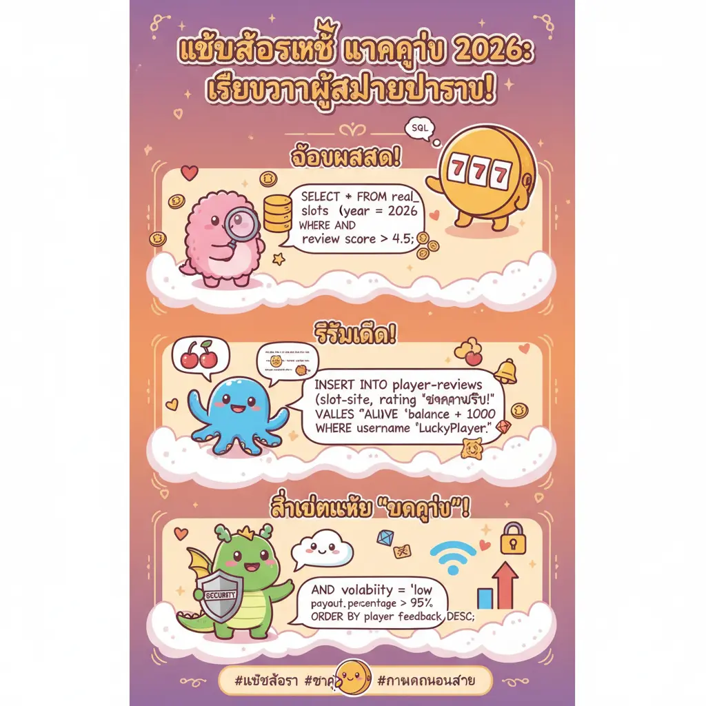 เว็บสล็อตแท้ แตกง่าย - SQL command
