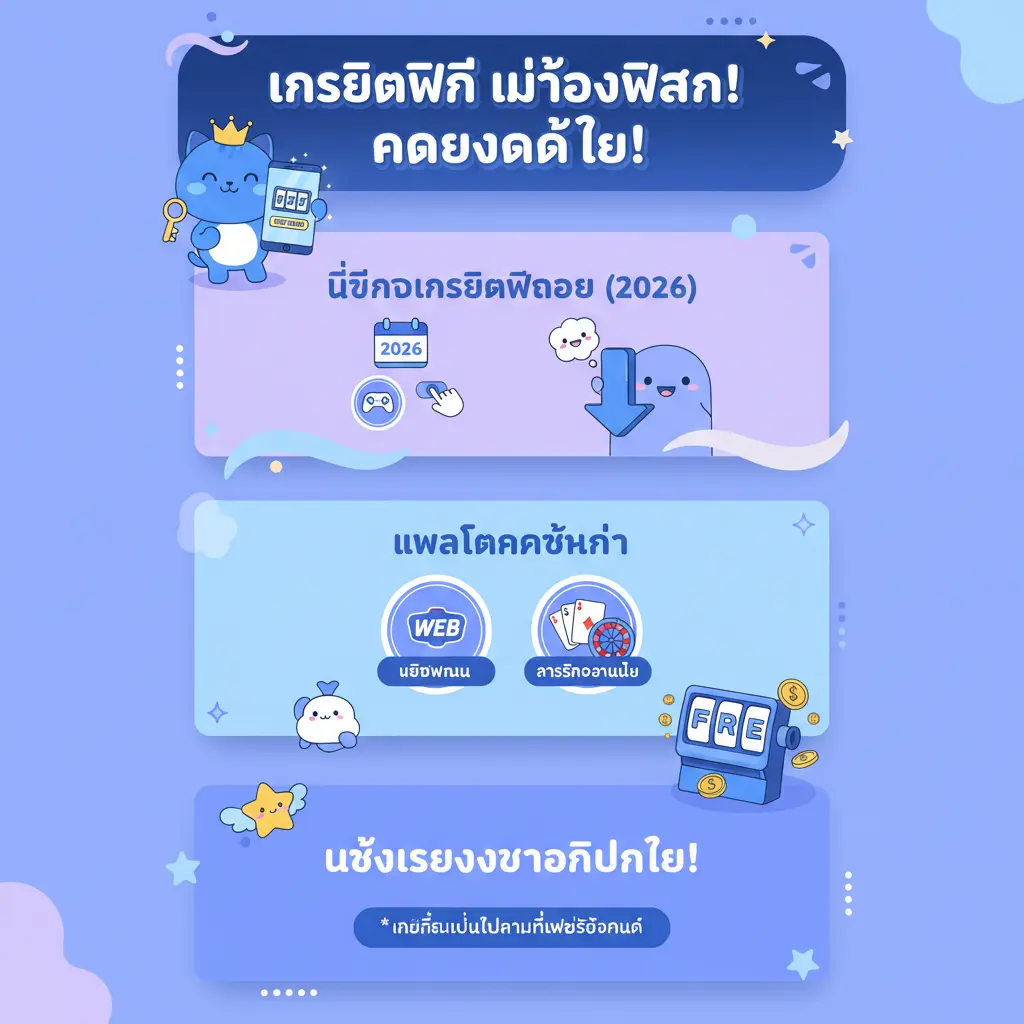 เครดิตฟรีไม่ต้องฝาก - เว็บพนัน
